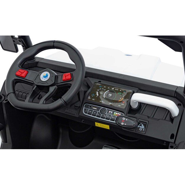 Dvivietis elektromobilis Farmer Truck Speed 900, baltas