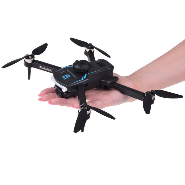 Nuotoliniu būdu valdomas dronas su kamera ir dėklu, juodas 38