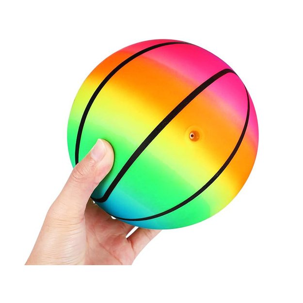 Guminis spalvotas žaidimų kamuolys  23cm 
