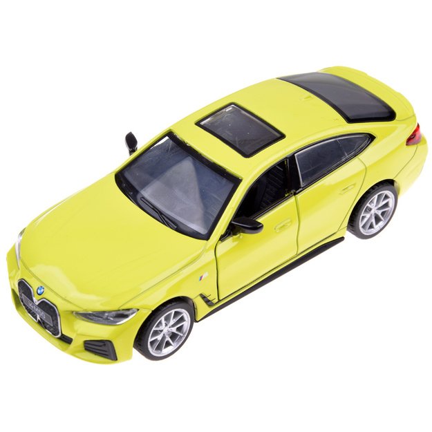 Metalinis automobilis BMW i4 M50 Gran Coupe su šviesos ir garso efektais, žalias 18
