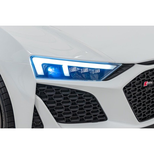Dvivietis elektromobilis vaikams Audi Spyder R8 LIFT STRONG, baltas