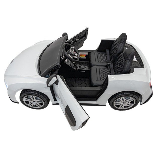 Dvivietis elektromobilis vaikams Audi Spyder R8 LIFT STRONG, baltas