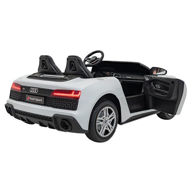 Dvivietis elektromobilis vaikams Audi Spyder R8 LIFT STRONG, baltas