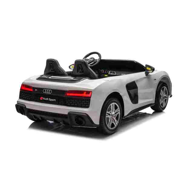 Dvivietis elektromobilis vaikams Audi Spyder R8 LIFT STRONG, baltas