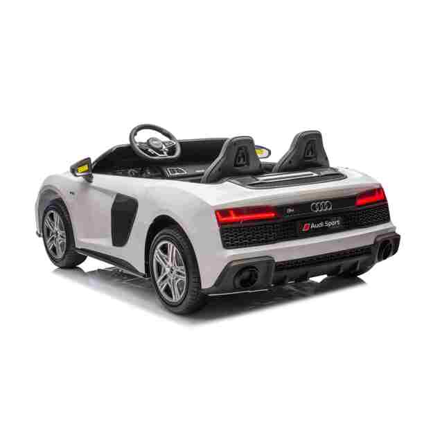 Dvivietis elektromobilis vaikams Audi Spyder R8 LIFT STRONG, baltas