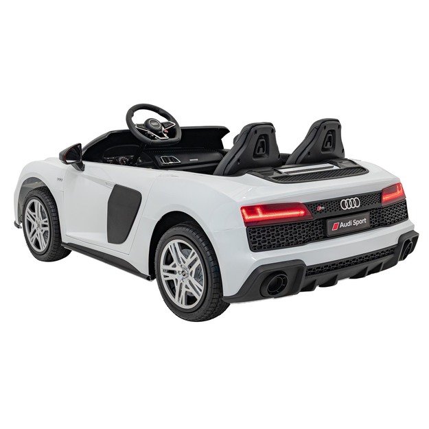 Dvivietis elektromobilis vaikams Audi Spyder R8 LIFT STRONG, baltas