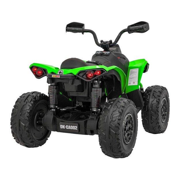 Vienvietis elektrinis keturratis vaikams Maverick ATV, žalias