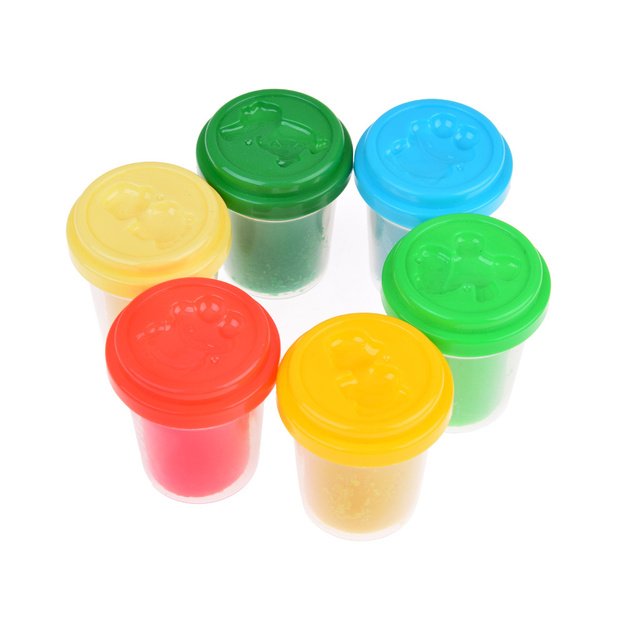 Spalvoto plastilino rinkinys 6 vnt.