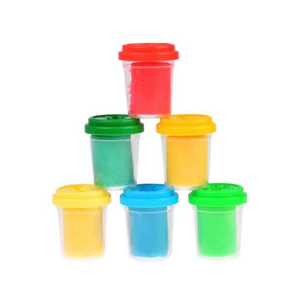 Spalvoto plastilino rinkinys 6 vnt.