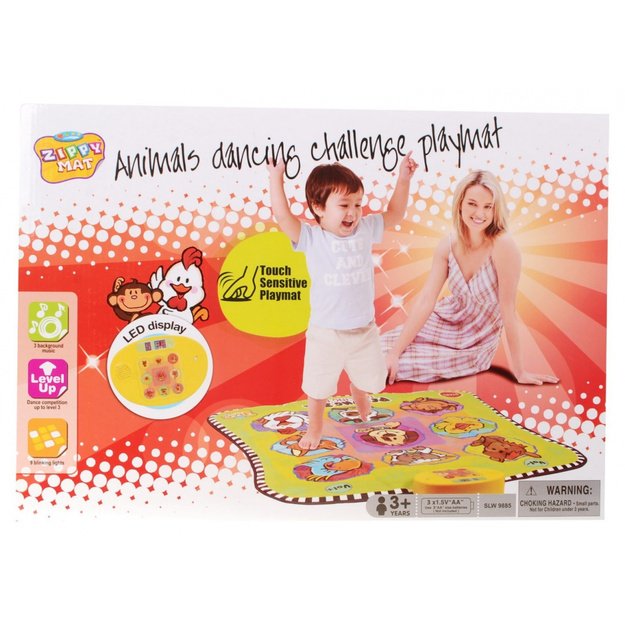 Šokių kilimėlis „Twister gyvūnai“ vaikams 