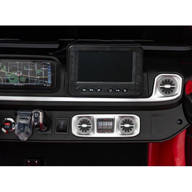 Dvivietis elektrinis džipas vaikams Mercedes Benz G63 AMG XXL, raudonas
