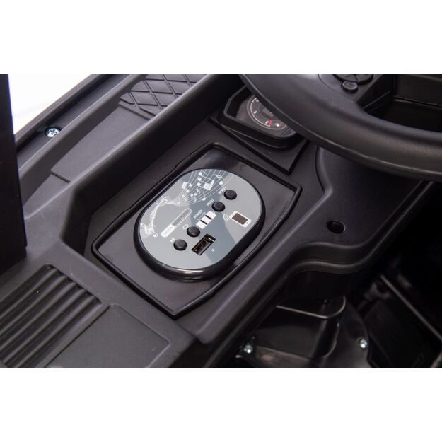 Vienvietis elektrinis sunkvežimis vaikams Scania 500R HL698 Black 4x4, juodas