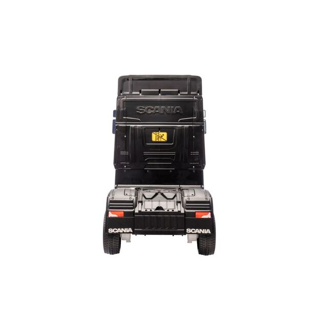 Vienvietis elektrinis sunkvežimis vaikams Scania 500R HL698 Black 4x4, juodas