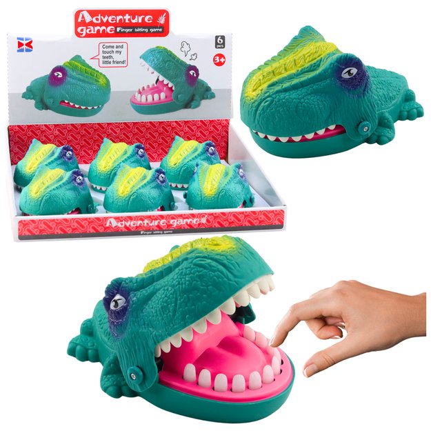 Arkadinis vikrumo žaidimas „Išprotėjęs dinozauras“, žalias