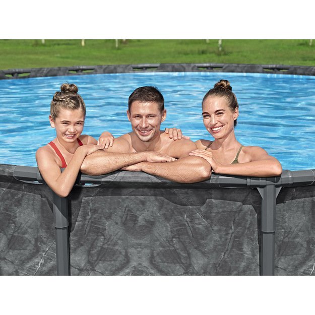 Karkasinis sodo baseinas 610x132cm su priedais „Bestway APX365 Rack Pool“ 