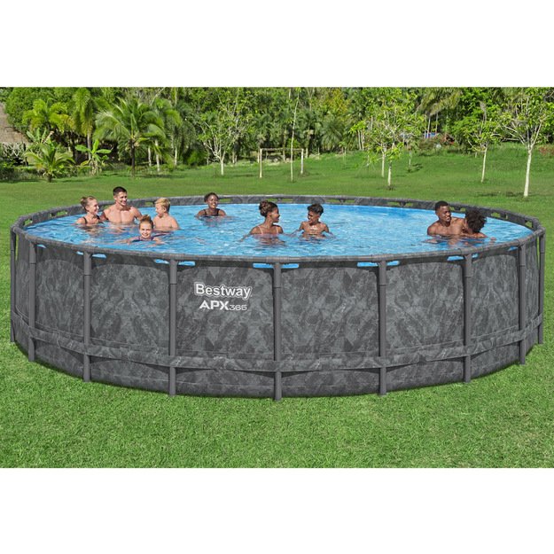 Karkasinis sodo baseinas 610x132cm su priedais „Bestway APX365 Rack Pool“ 