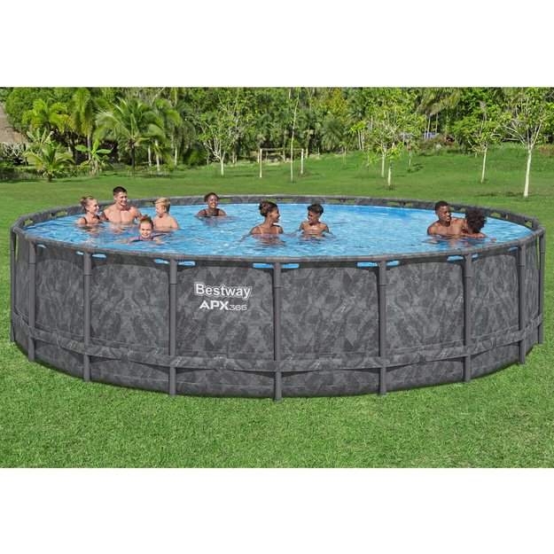 Karkasinis sodo baseinas 610x132cm su priedais „Bestway APX365 Rack Pool“ 