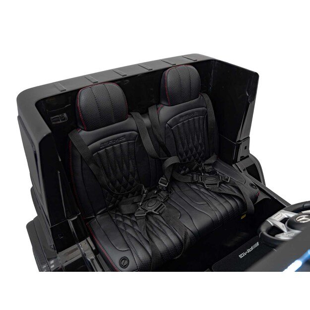Dvivietis elektrinis džipas vaikams Mercedes Benz G63 AMG XXL STRONG, juodas