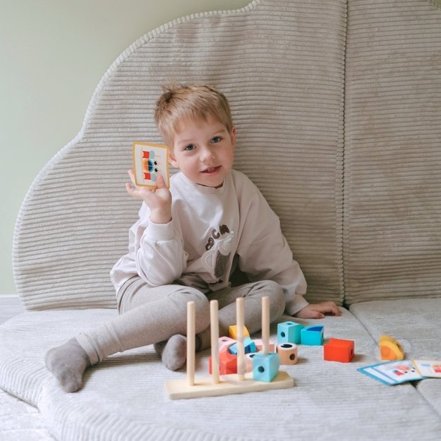 Medinė dėlionė vaikams „Krabas“, TOOKY TOY