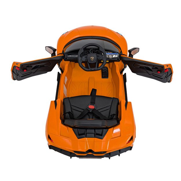 Vienvietis elektromobilis vaikams Lamborghini Revuelto, oranžinis
