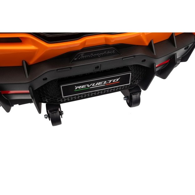 Vienvietis elektromobilis vaikams Lamborghini Revuelto, oranžinis