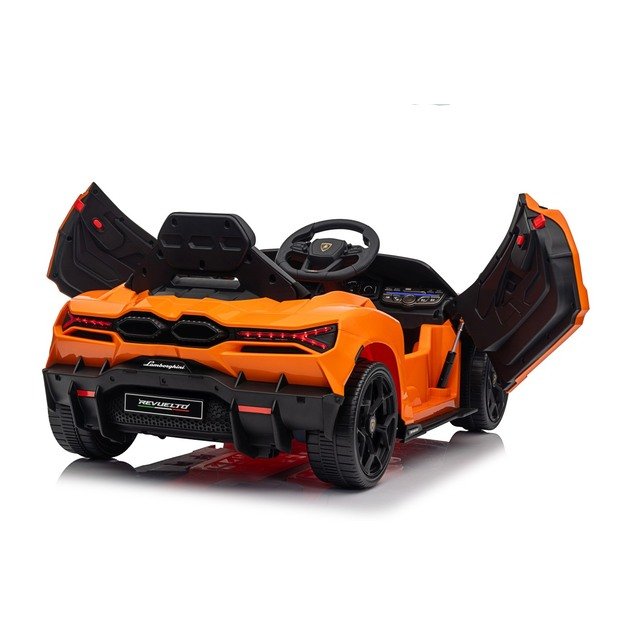 Vienvietis elektromobilis vaikams Lamborghini Revuelto, oranžinis