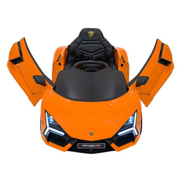 Vienvietis elektromobilis vaikams Lamborghini Revuelto, oranžinis