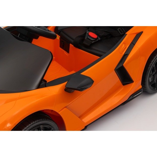 Vienvietis elektromobilis vaikams Lamborghini Revuelto, oranžinis