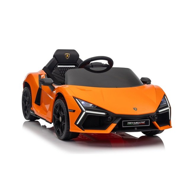 Vienvietis elektromobilis vaikams Lamborghini Revuelto, oranžinis