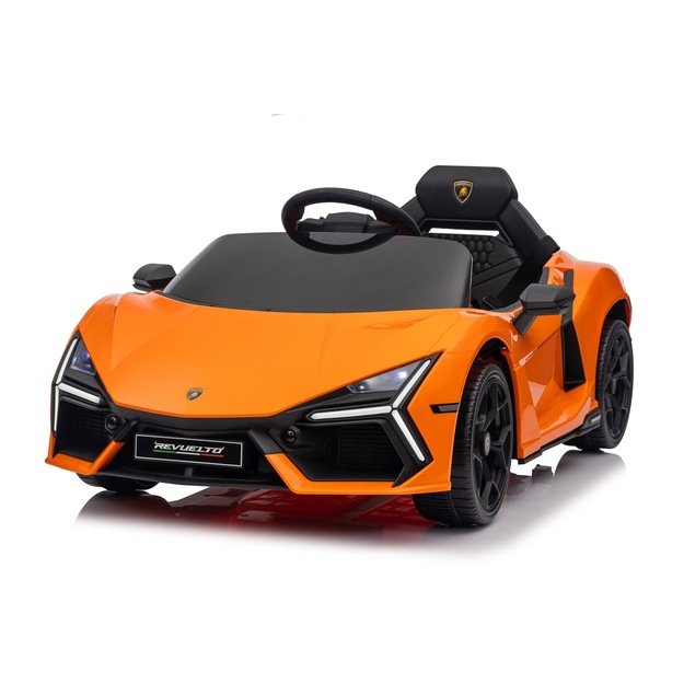 Vienvietis elektromobilis vaikams Lamborghini Revuelto, oranžinis