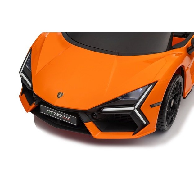Vienvietis elektromobilis vaikams Lamborghini Revuelto, oranžinis