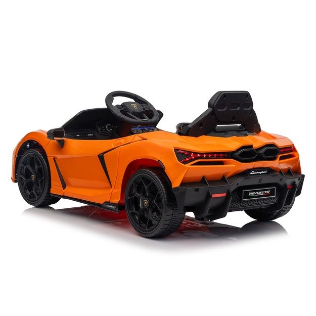 Vienvietis elektromobilis vaikams Lamborghini Revuelto, oranžinis