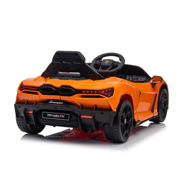 Vienvietis elektromobilis vaikams Lamborghini Revuelto, oranžinis