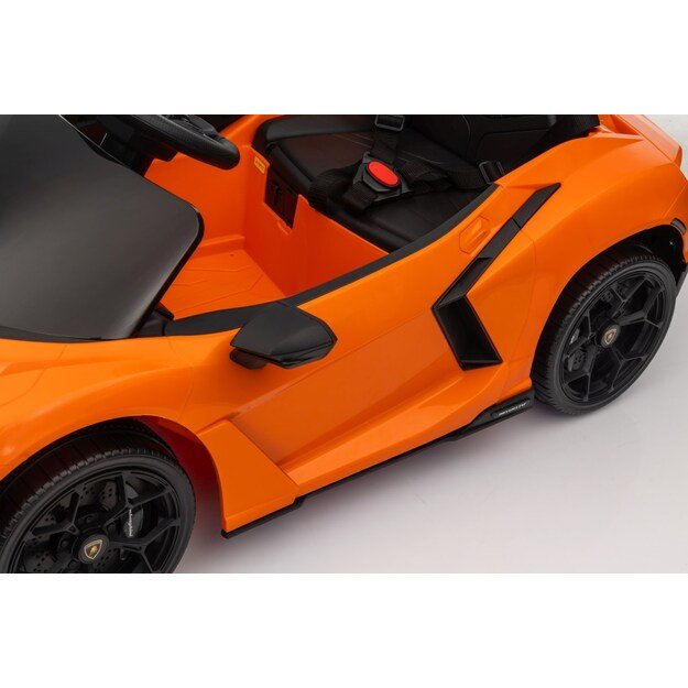 Vienvietis elektromobilis vaikams Lamborghini Revuelto, oranžinis