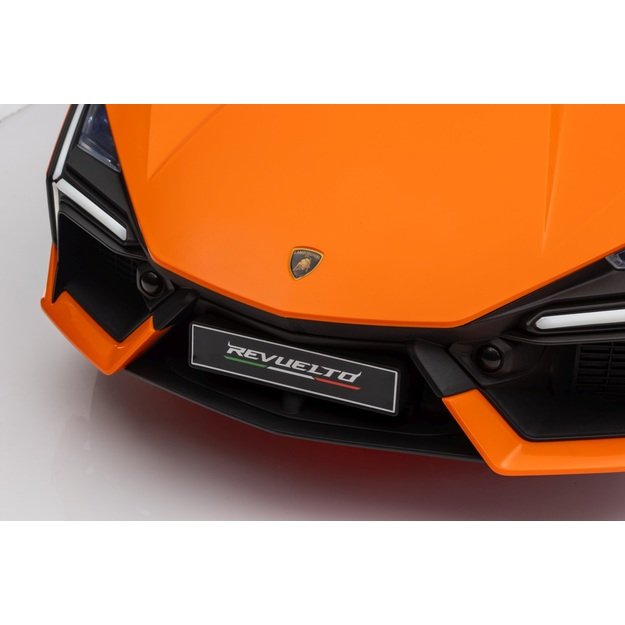 Vienvietis elektromobilis vaikams Lamborghini Revuelto, oranžinis
