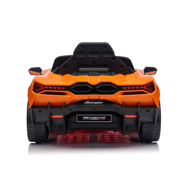 Vienvietis elektromobilis vaikams Lamborghini Revuelto, oranžinis