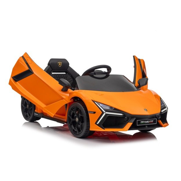 Vienvietis elektromobilis vaikams Lamborghini Revuelto, oranžinis