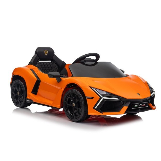 Vienvietis elektromobilis vaikams Lamborghini Revuelto, oranžinis