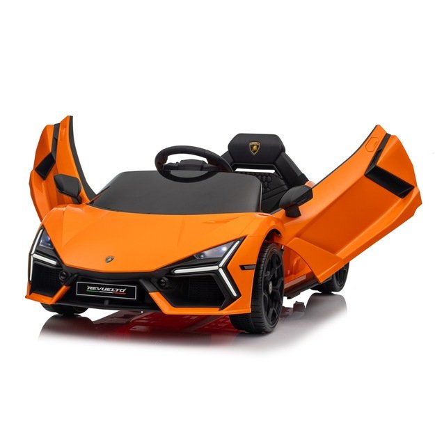 Vienvietis elektromobilis vaikams Lamborghini Revuelto, oranžinis
