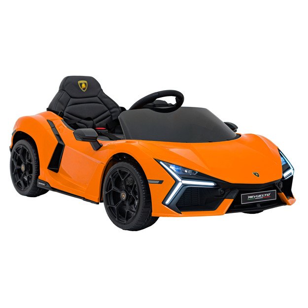 Vienvietis elektromobilis vaikams Lamborghini Revuelto, oranžinis