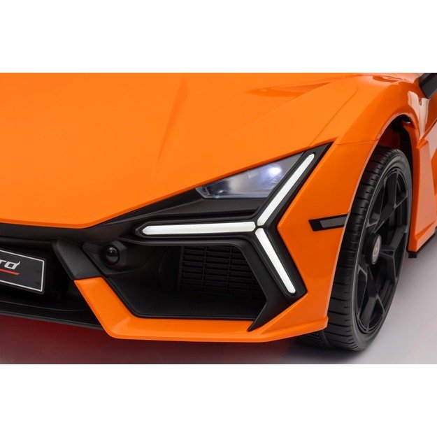 Vienvietis elektromobilis vaikams Lamborghini Revuelto, oranžinis