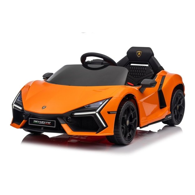 Vienvietis elektromobilis vaikams Lamborghini Revuelto, oranžinis