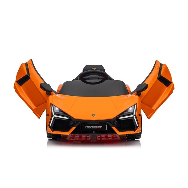 Vienvietis elektromobilis vaikams Lamborghini Revuelto, oranžinis