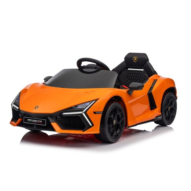 Vienvietis elektromobilis vaikams Lamborghini Revuelto, oranžinis