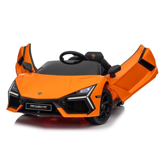 Vienvietis elektromobilis vaikams Lamborghini Revuelto, oranžinis