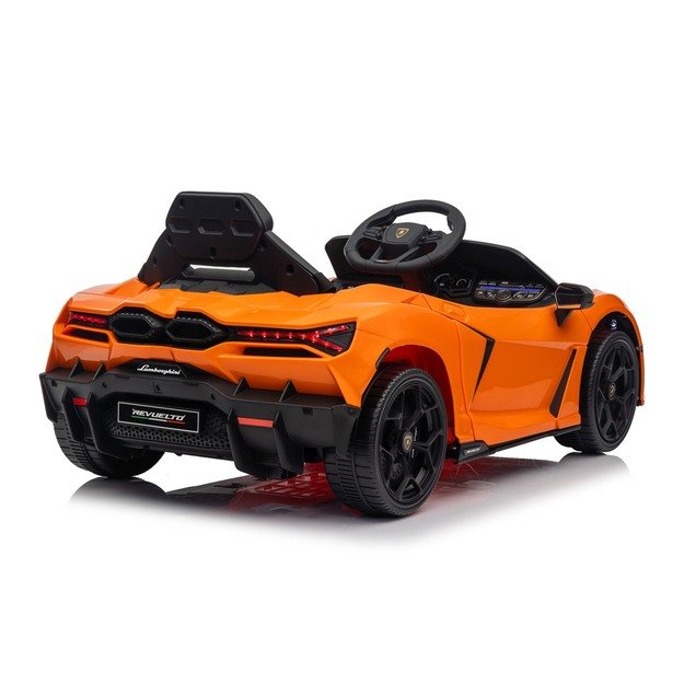 Vienvietis elektromobilis vaikams Lamborghini Revuelto, oranžinis