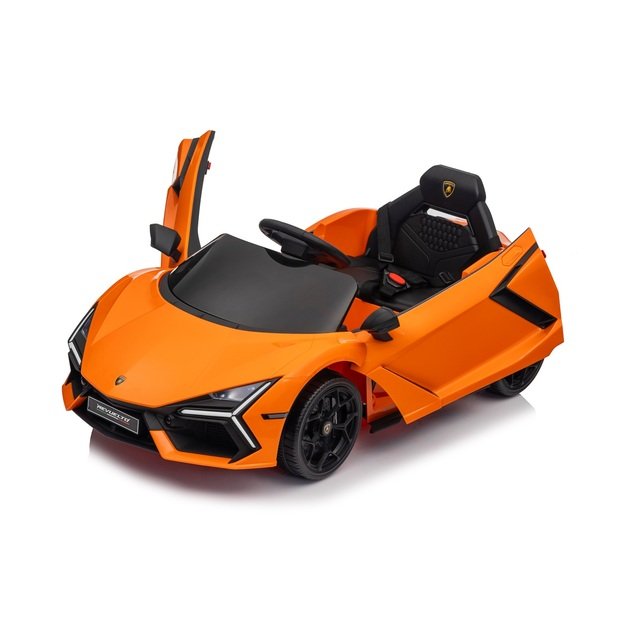 Vienvietis elektromobilis vaikams Lamborghini Revuelto, oranžinis