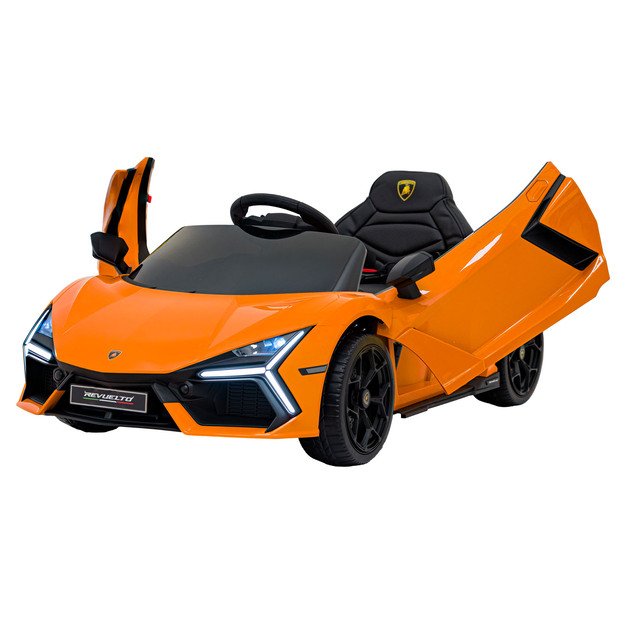 Vienvietis elektromobilis vaikams Lamborghini Revuelto, oranžinis