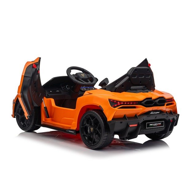 Vienvietis elektromobilis vaikams Lamborghini Revuelto, oranžinis