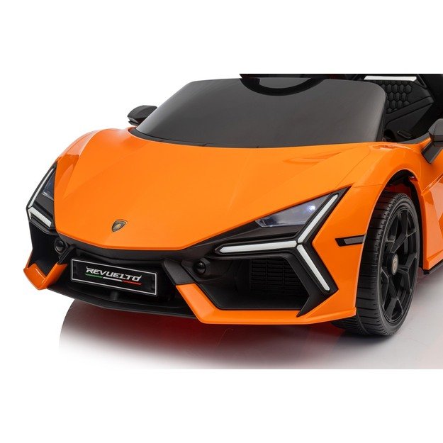 Vienvietis elektromobilis vaikams Lamborghini Revuelto, oranžinis